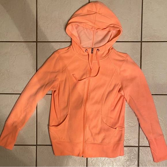 tek gear Tops - Tek Gear Casual Cotton Blend Full Zip Hooded Jacket, peach Size Large